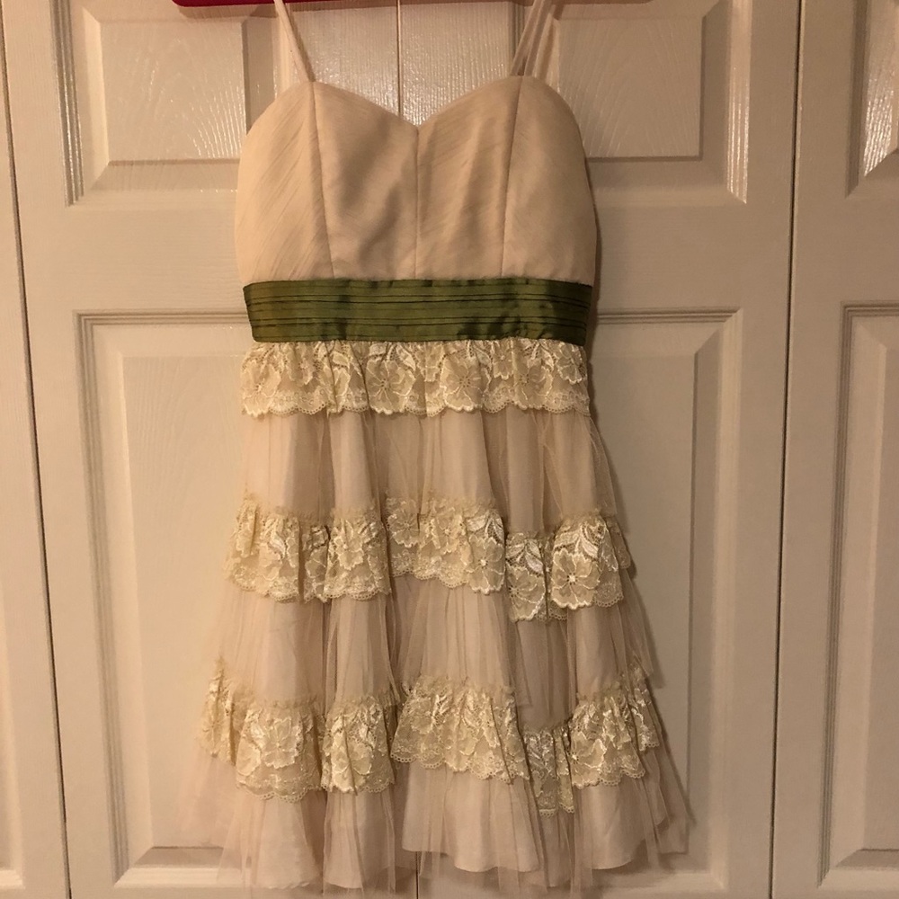 Minuet from ModCloth Ruffed Dress, Size Medium